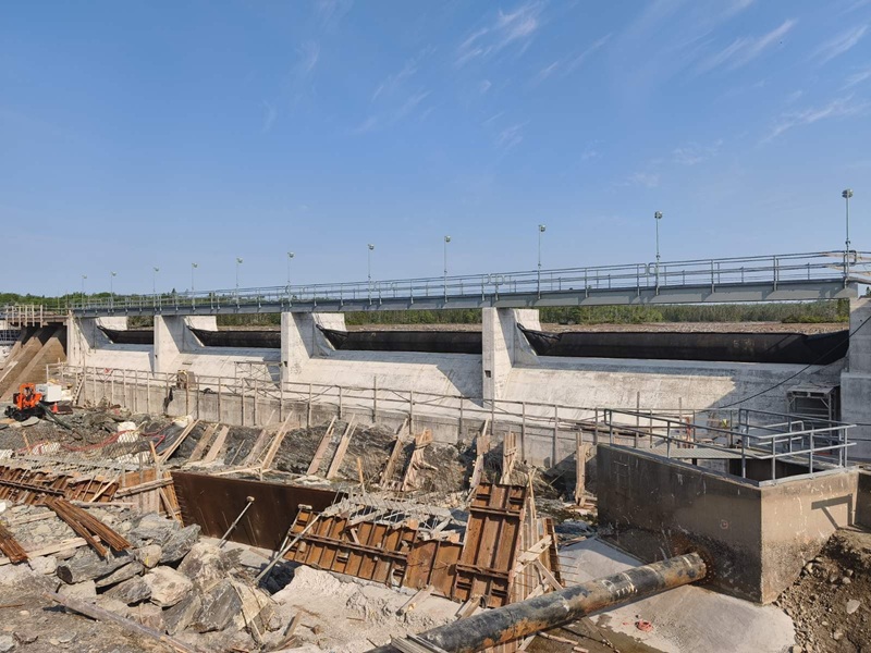 Ruth Falls Rubber Dams Successfully Inflated